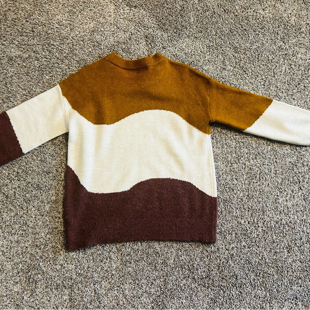 Colorblock fall sweater